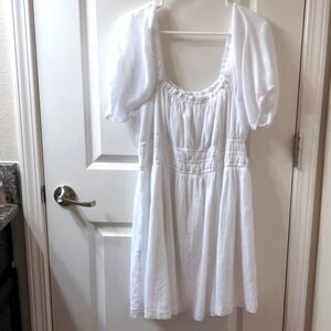 BP 1X White Summer Mini Dress Nordstrom Preppy Gorgeous Cute Coquette Picnic